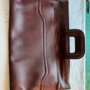 Elegant Burgundy Leather Men's Bag